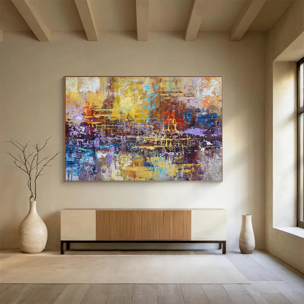 Colorful Urban Abstract Art for Creative Coworking Spaces DLZ2538