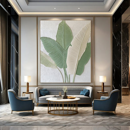 Tropical Relief Art for Beach House & Jungle - Themed Café STSC001
