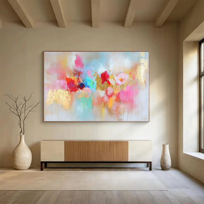 Floral - Inspired Abstract Art for Boutique Hotel Suite & Feminine - Style Café SC264
