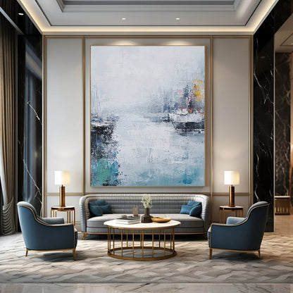 Abstract Harbor Scene for Nautical - Themed Home & Art - Loving Café STSC199
