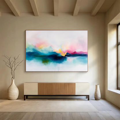 Colorful Abstract Sky Art for Bohemian Living Room & Creative Lounge SC383