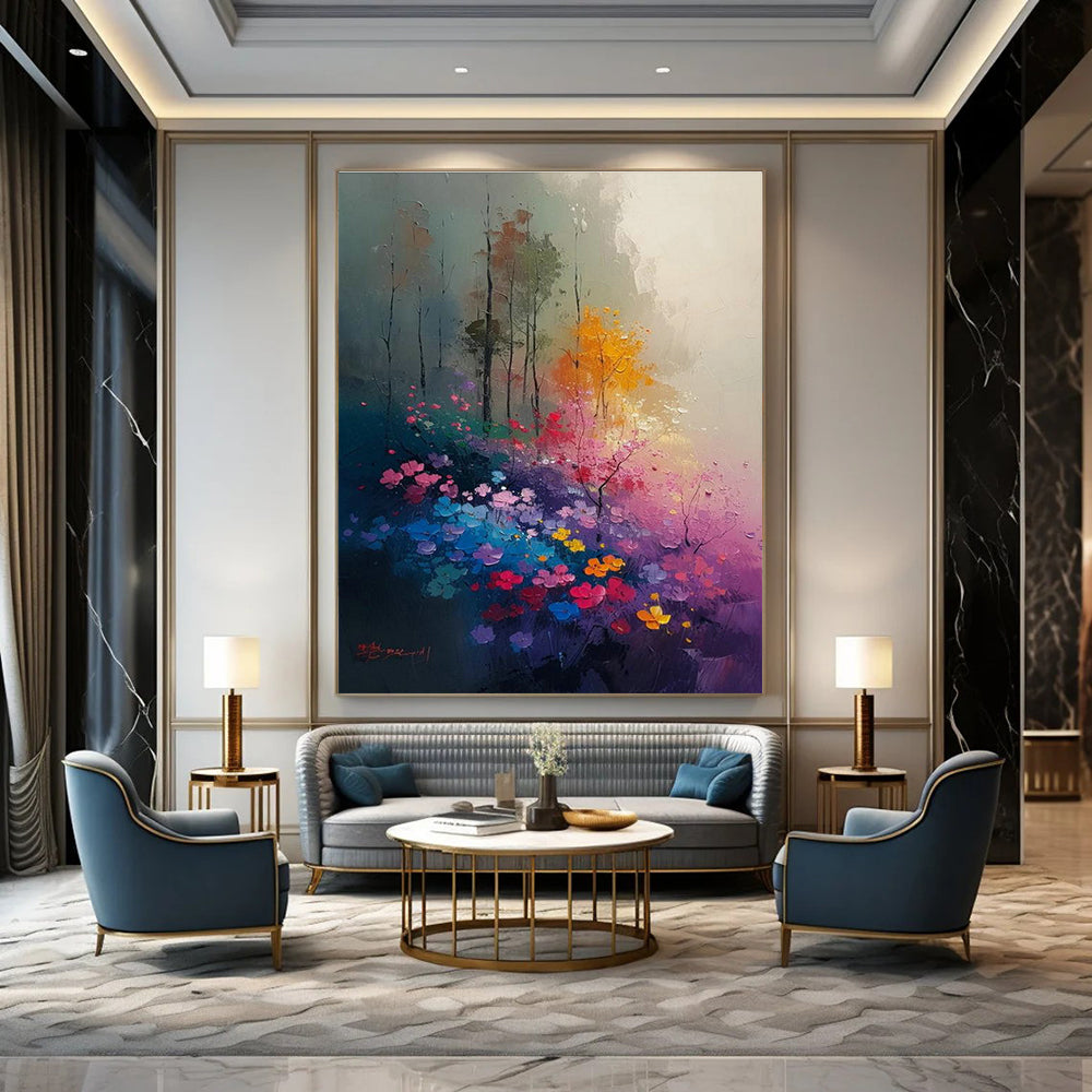 Dreamy Landscape Floral Art for Garden - Themed Restaurant & Romantic Bedroom DLZ2233