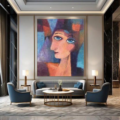 Cubist Style Portrait Art for Art School & Boutique Hotel DLZ0629