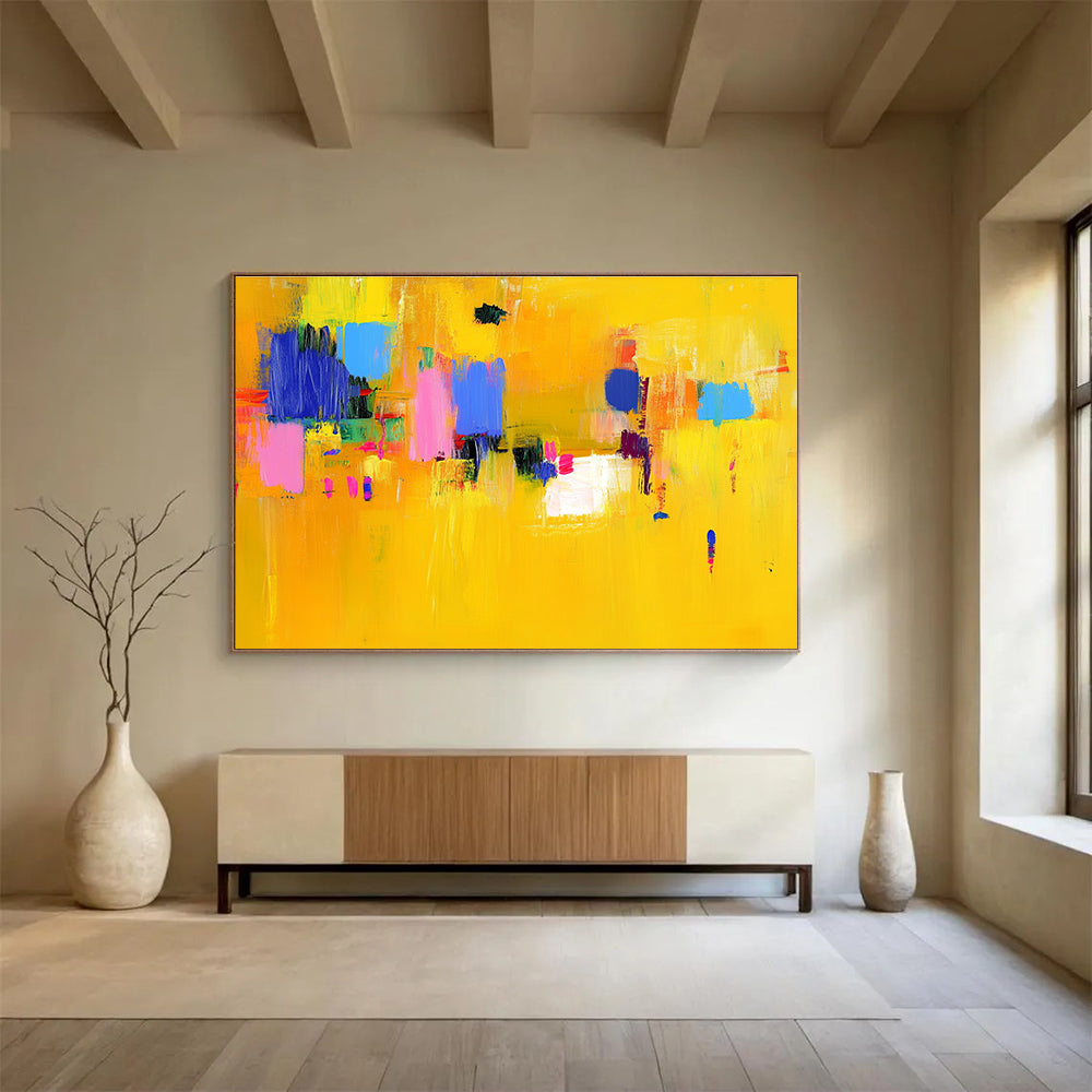 Colorful Block Abstract Art for Playful Nursery & Artistic Community Center SC147