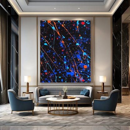 Colorful Splatter Art for Creative Studio & Vibrant Teen Bedroom STSC1406