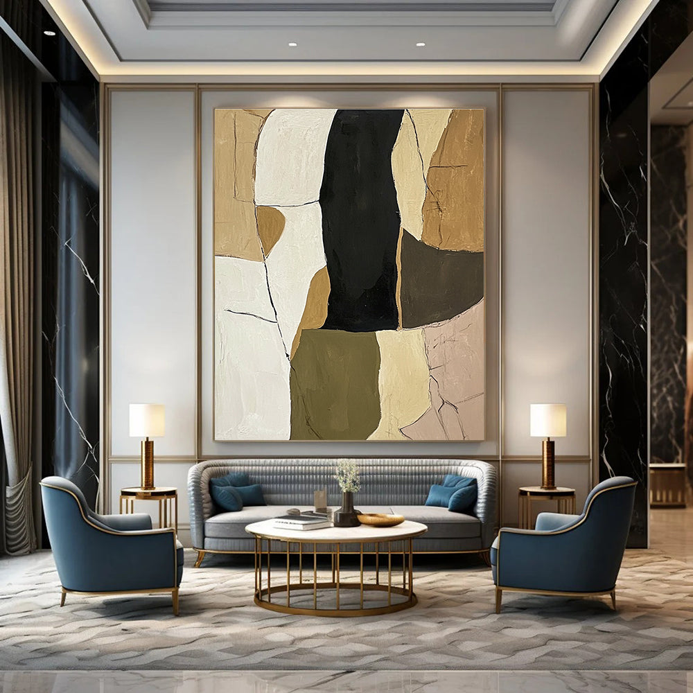 Geometric Neutral Shapes for Scandinavian - Style Home & Art Gallery STSC781