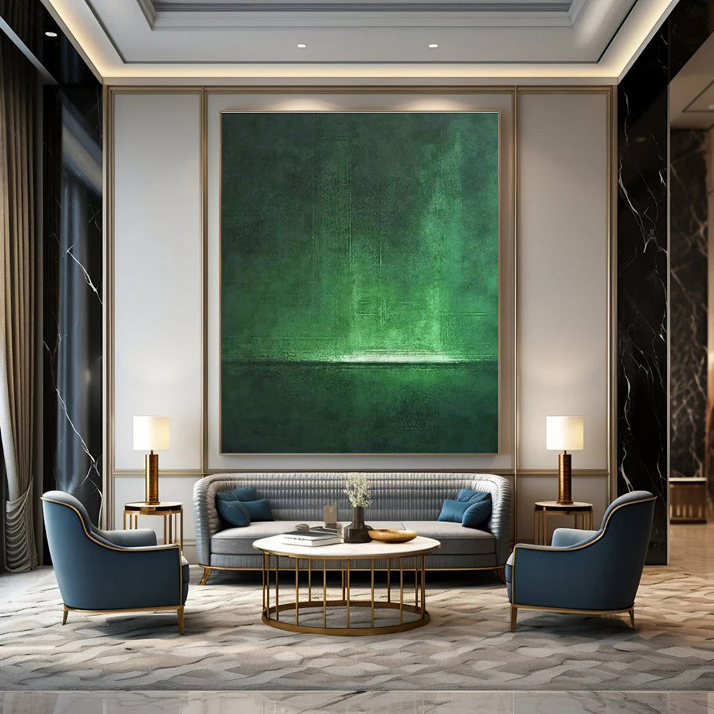 Dark Green Abstract Art for Bedroom & Hallway DLZ0312