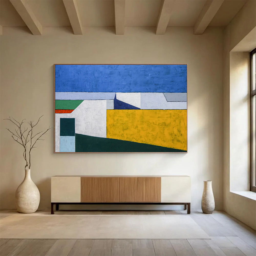 Color - Block Abstract for Contemporary Dining Room DLZ2941