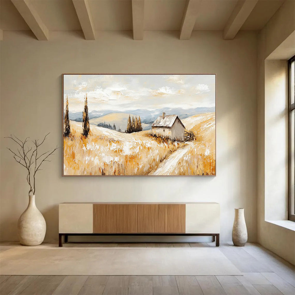 Pastoral Cottage Landscape Art for Cozy Country Kitchen DLZ2845
