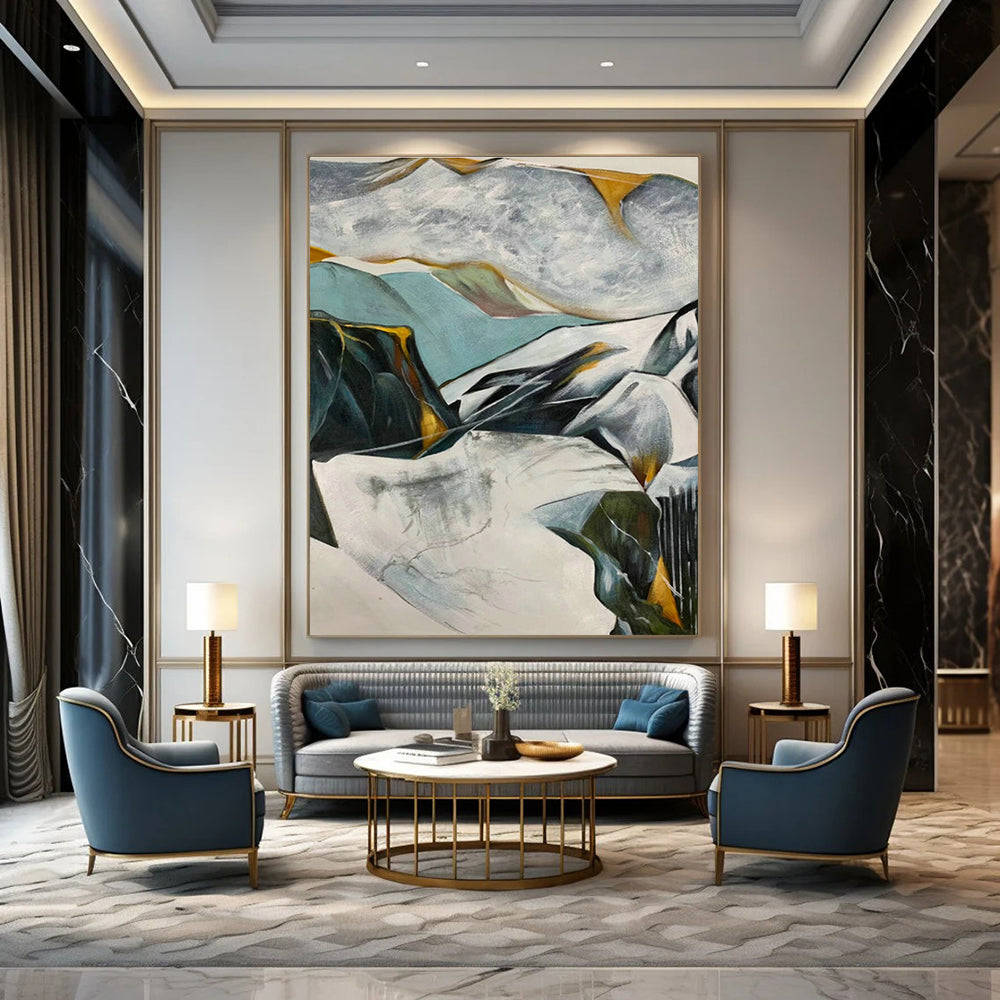 Color - Ink Landscape Abstract Art for Living Room & Hallway DLZ0493