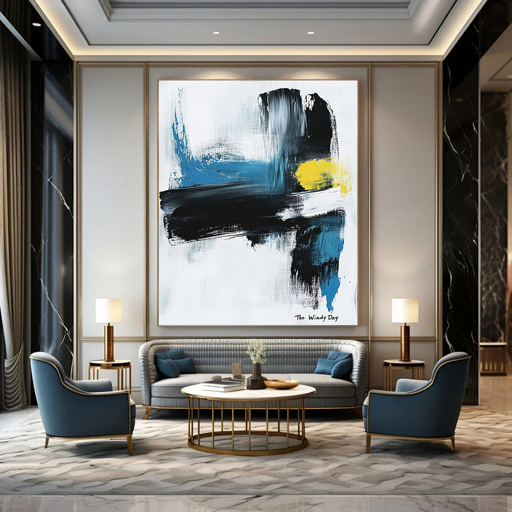 Abstract "The Windy Day" for Modern Living Room & Art Gallery STSC1070