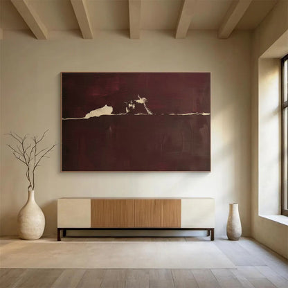 Dark Brown - White Abstract Art for Moody Bedroom Retreats DLZ2525