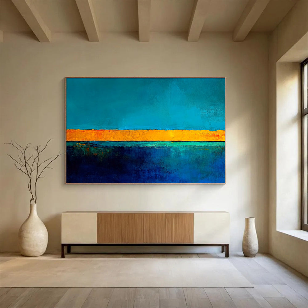 Horizon of Colors Art for Coastal Home Bedroom & Art Gallery Exhibition SC492