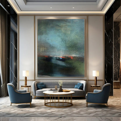Abstract Landscape Art for Contemporary Office Lounge & Art - Themed Hotel Room DLZ1415