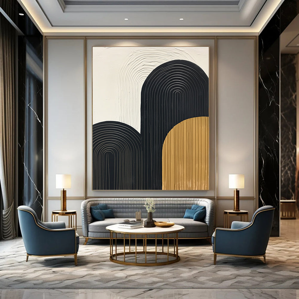 Arched Geometric Shapes for Mid - Century Modern Home & Minimalist Office STSC570