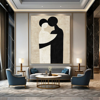 Abstract Embrace for Romantic Bedroom & Wedding Venue STSC473