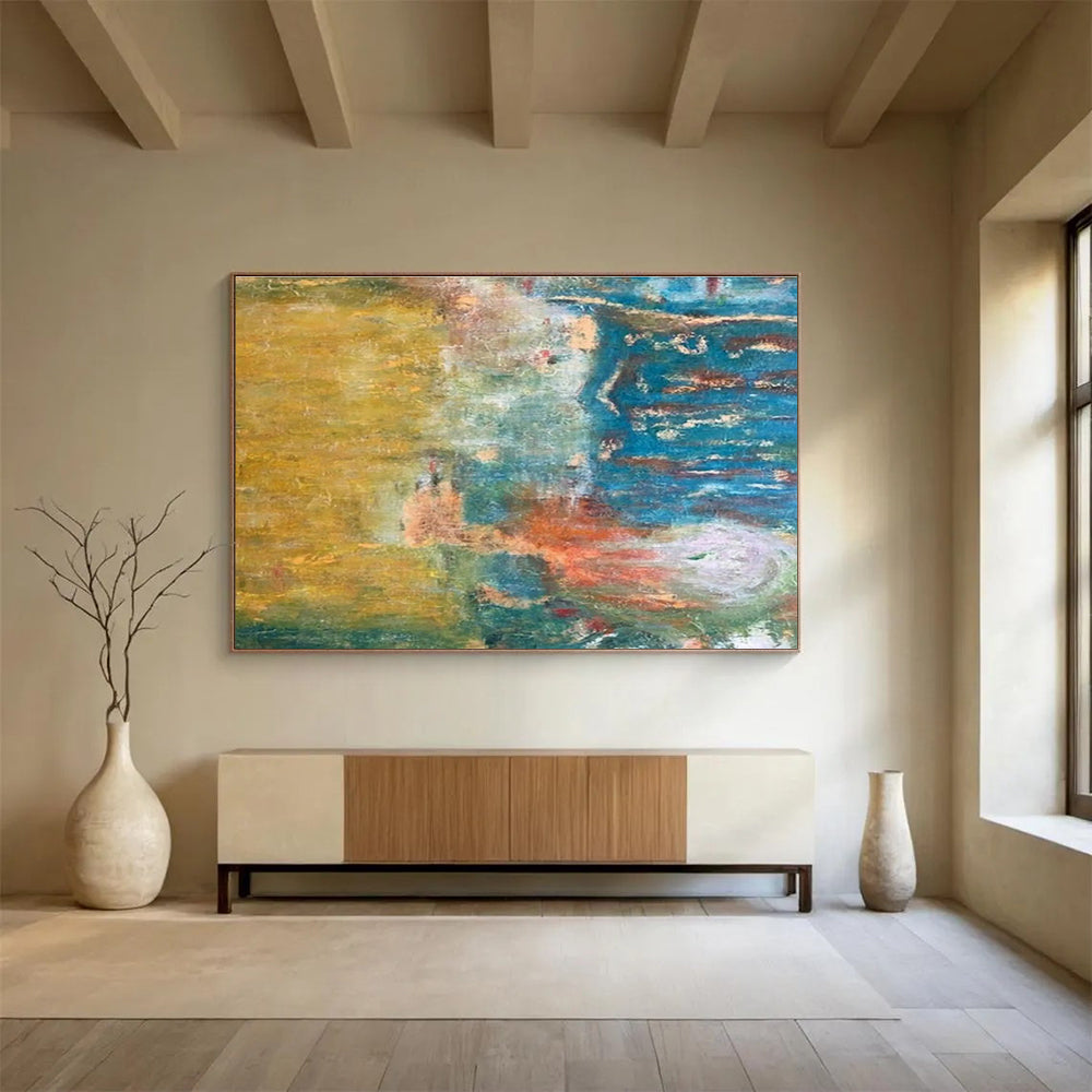 Color - Blended Abstract Art for Trendy Café Communal Spaces DLZ3105
