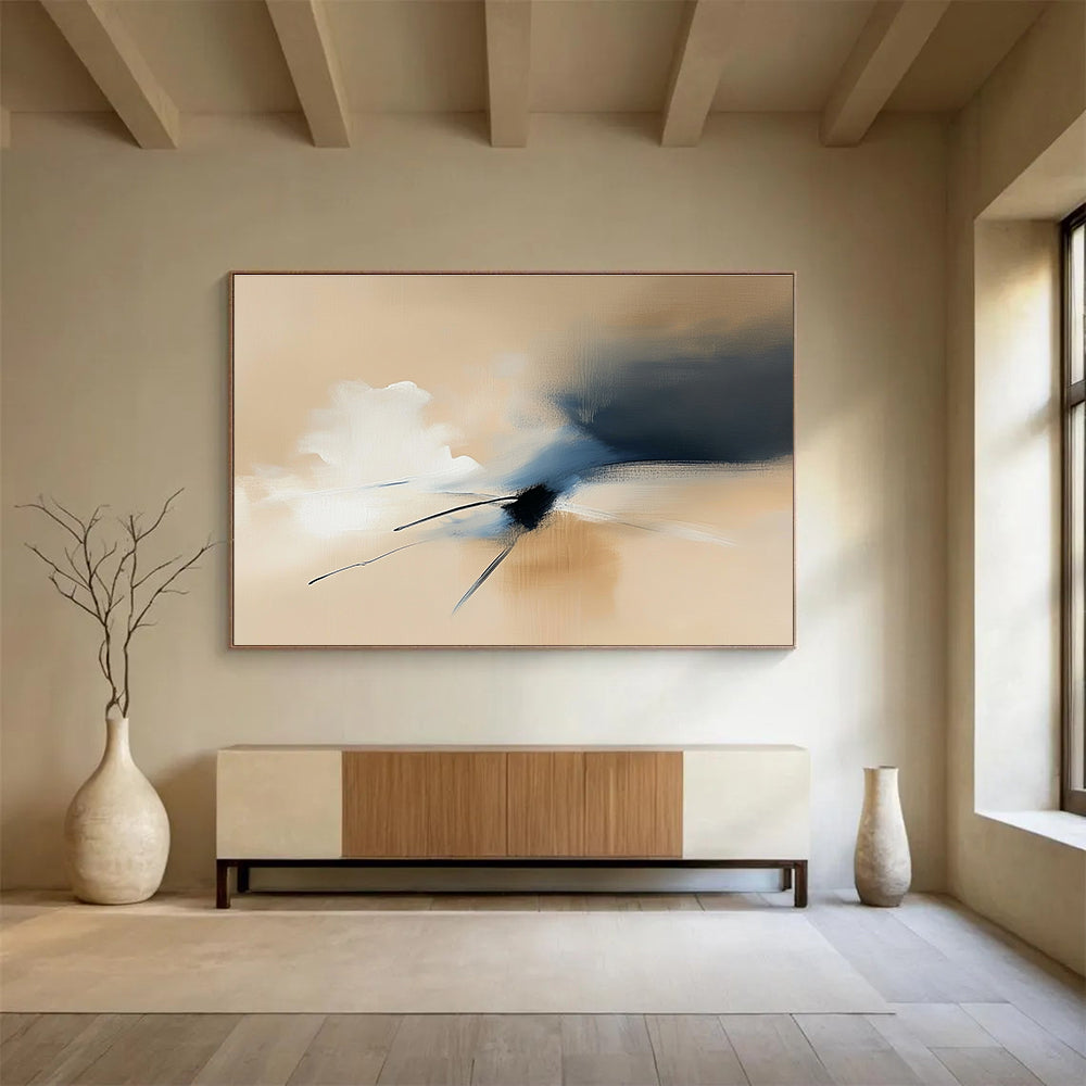Soft Abstract Clouds Art for Romantic Bedroom & Meditation Space SC178