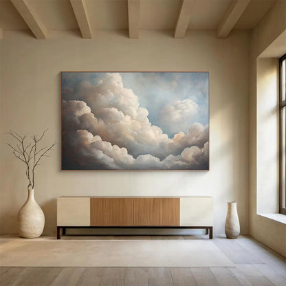 Cloud Oil Painting for Serene Bedroom Ceiling Overlooks DLZ2566