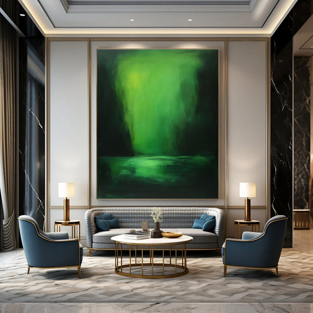 Green Abstract Light for Modern Spa & Nature - Lover’s Bedroom STSC287