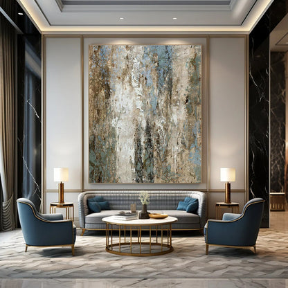 Textured Patina Art for Industrial - Chic Café & Rustic Art Gallery DLZ2231