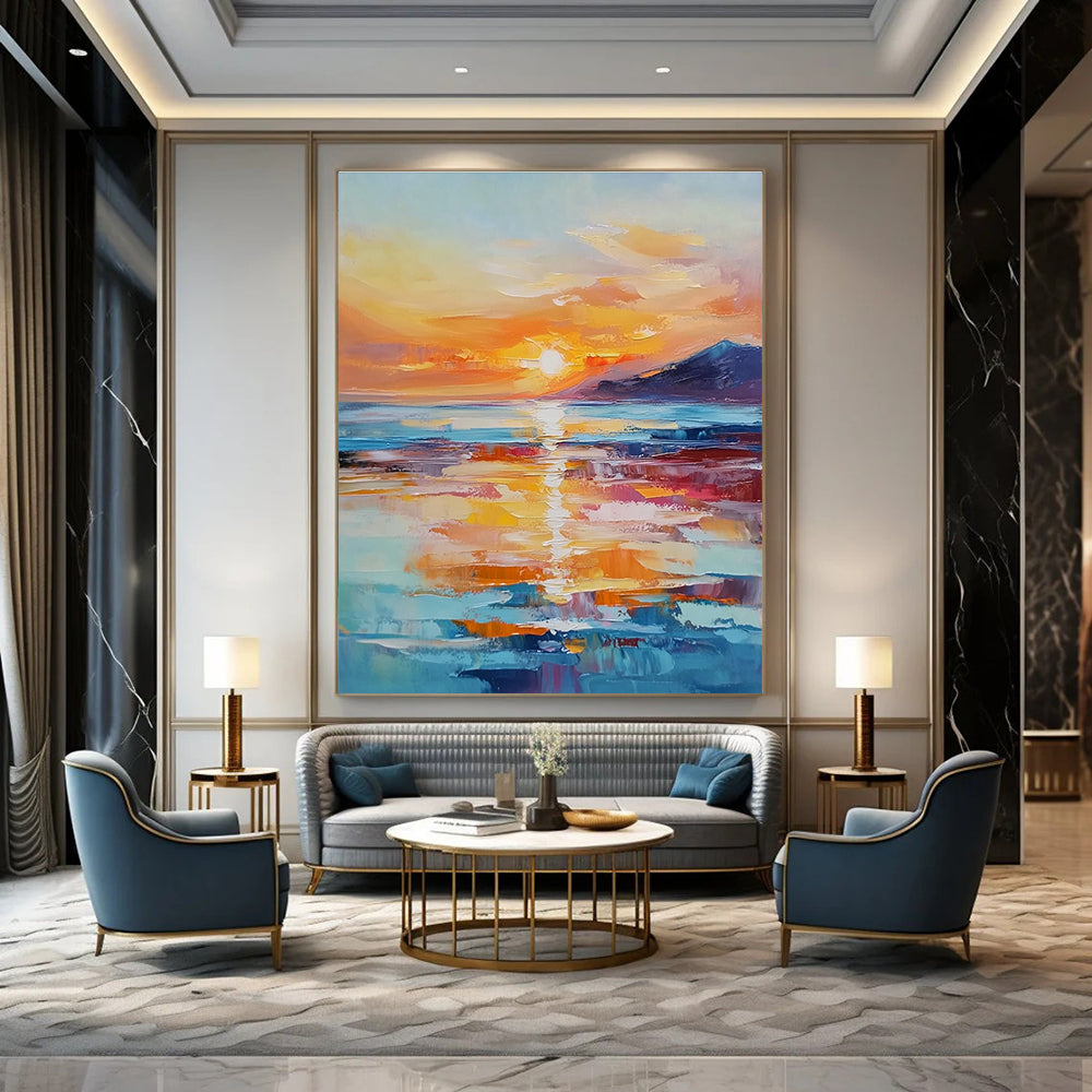 Sea Sunset 2 for Romantic Bedroom & Ocean - Themed Art Studio STSC894