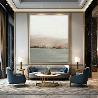Minimalist Waterfront Art for Coastal - Inspired Café & Nature Lover’s Bedroom DLZ0725