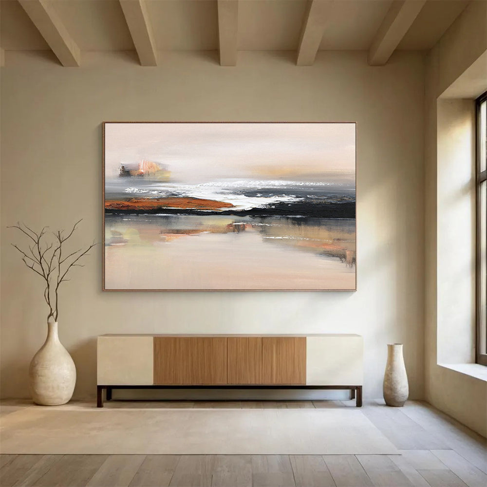 Minimalist Coastal Art for Beach House Bedroom Accent Walls DLZ3298