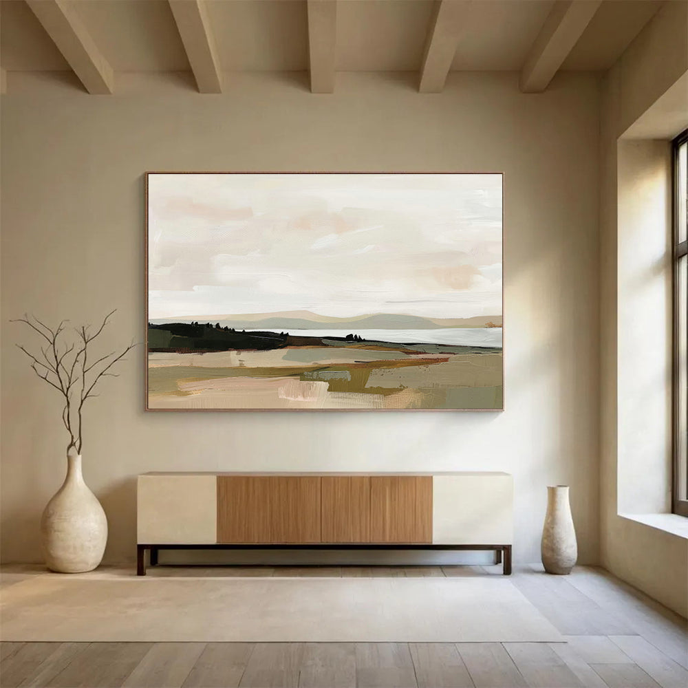 Minimalist Landscape Abstract Art for Scandinavian - Style Dining Areas DLZ2626