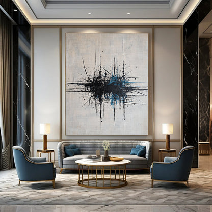 Splatter Abstract Art for Modern Art Gallery & Edgy Home Studio STSC189
