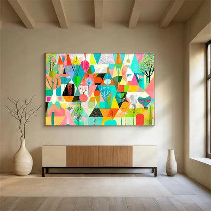 Whimsical Geometric Art for Kids' Room & Art Gallery SC563