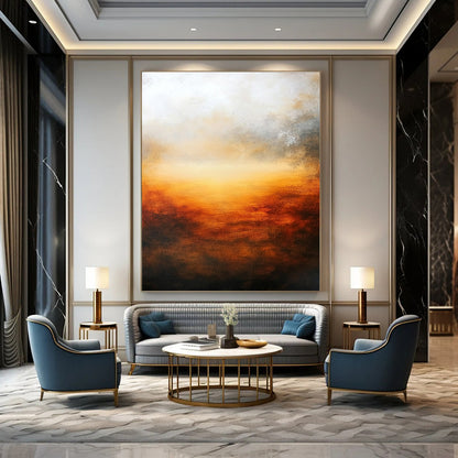 Abstract Sunset for Coastal - Themed Home & Relaxing Spa STSC585