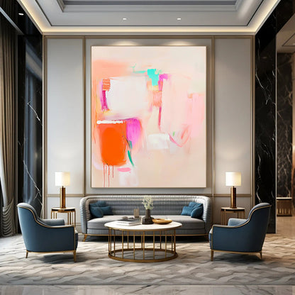 Soft Colorful Abstract for Feminine Nursery & Whimsical Café STSC623
