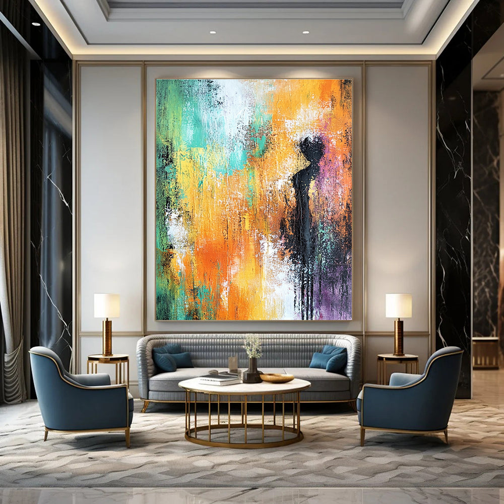 Colorful Silhouette in Abstract for Creative Home Office & Art - Centric Living Room STSC248