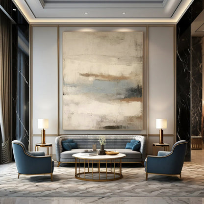 Light - Toned Abstract Art for Scandinavian - Style Nursery & Calming Wellness Center DLZ1575