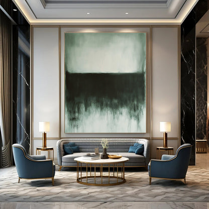 Monochromatic Black and Grey Drips for Industrial - Style Home & Contemporary Art Space STSC757