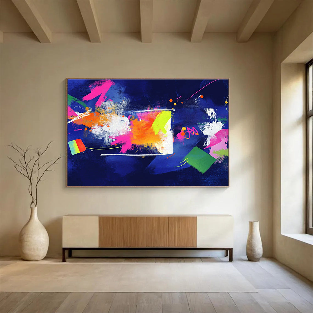 Neon Color Splash Art for Trendy Nightclub & Creative Studio SC460