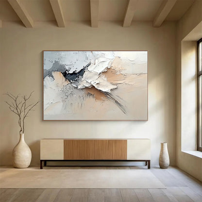 3D White Abstract Art for Modern Art Museum & Minimalist Corporate Office SC135