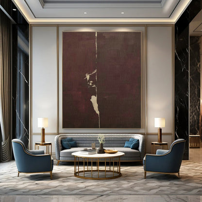 Dark Brown Abstract Art for Living Room & Hallway DLZ0405