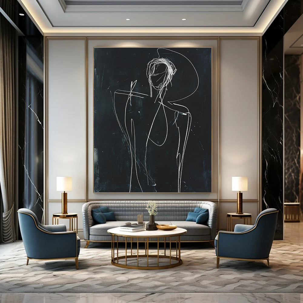 Abstract Figure Sketch for Avant - Garde Art Studio & Edgy Urban Loft STSC977