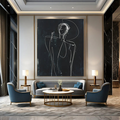 Abstract Figure Sketch for Avant - Garde Art Studio & Edgy Urban Loft STSC977