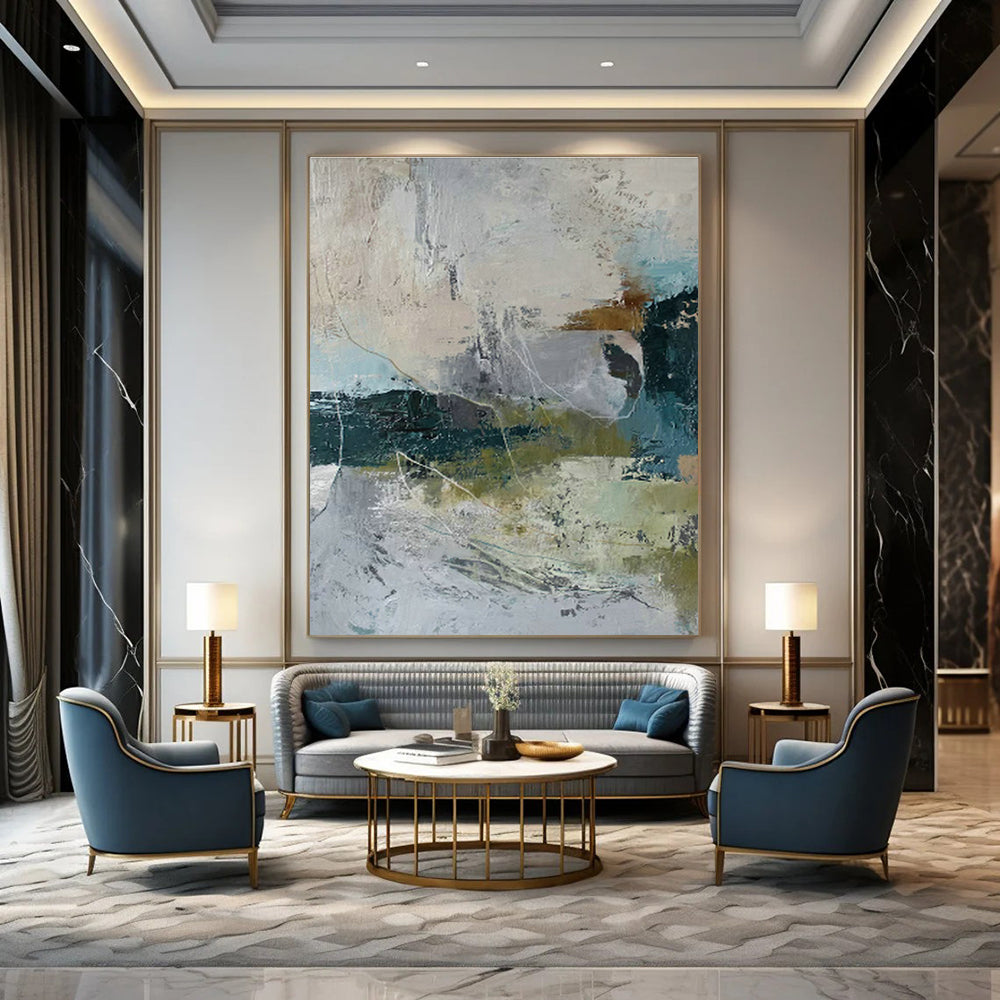 Subtle Color - Block Abstract Art for Bedroom & Office DLZ0399