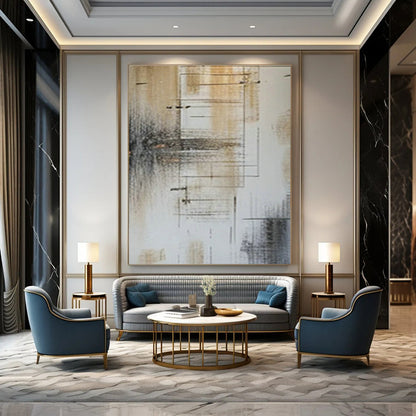 Line - Geometric Abstract Art for Tech - Startup Office & Modern Art Café DLZ0986