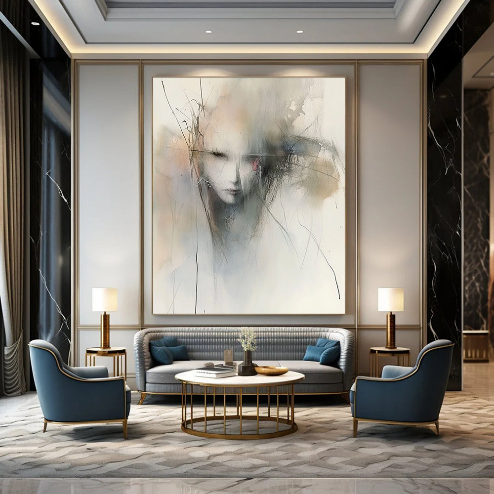 Ethereal Figure Sketch for Art Gallery Lounge & Bohemian Bedroom STSC840