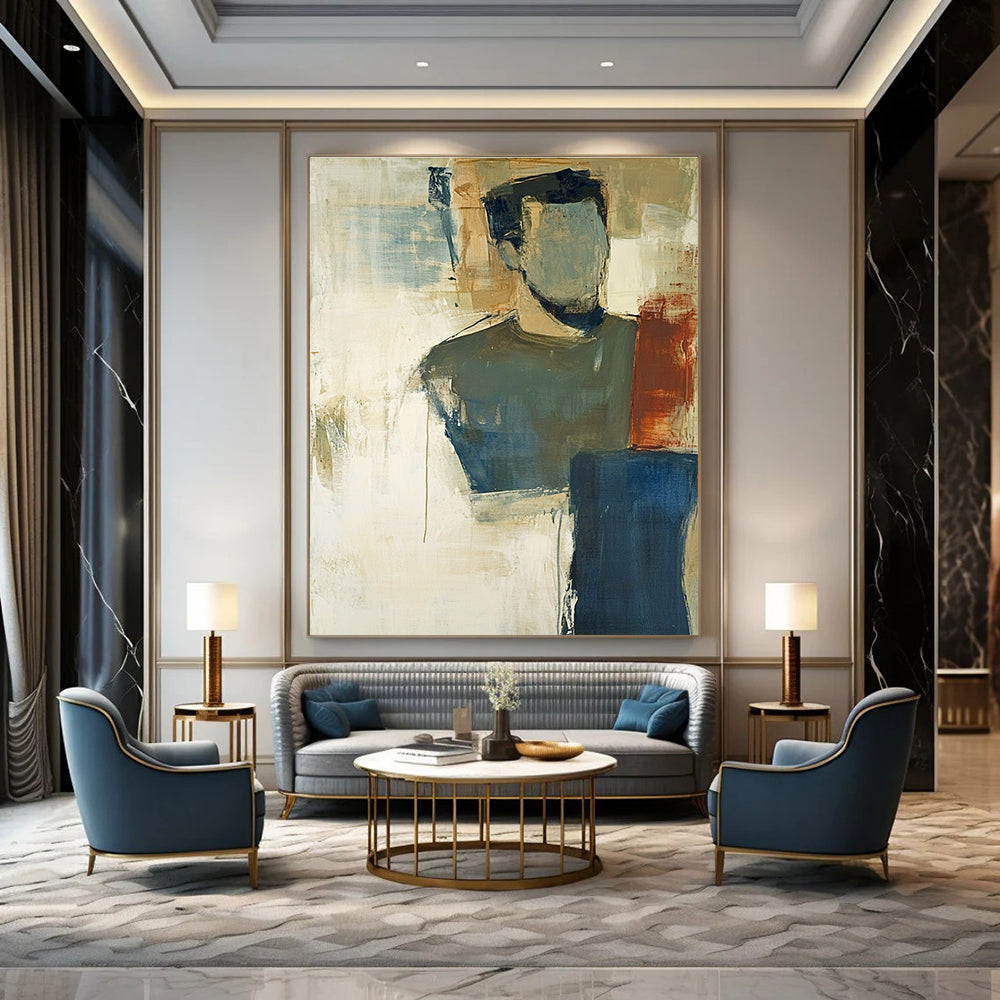 Abstract Portrait Figure for Contemporary Gallery & Creative Studio STSC624
