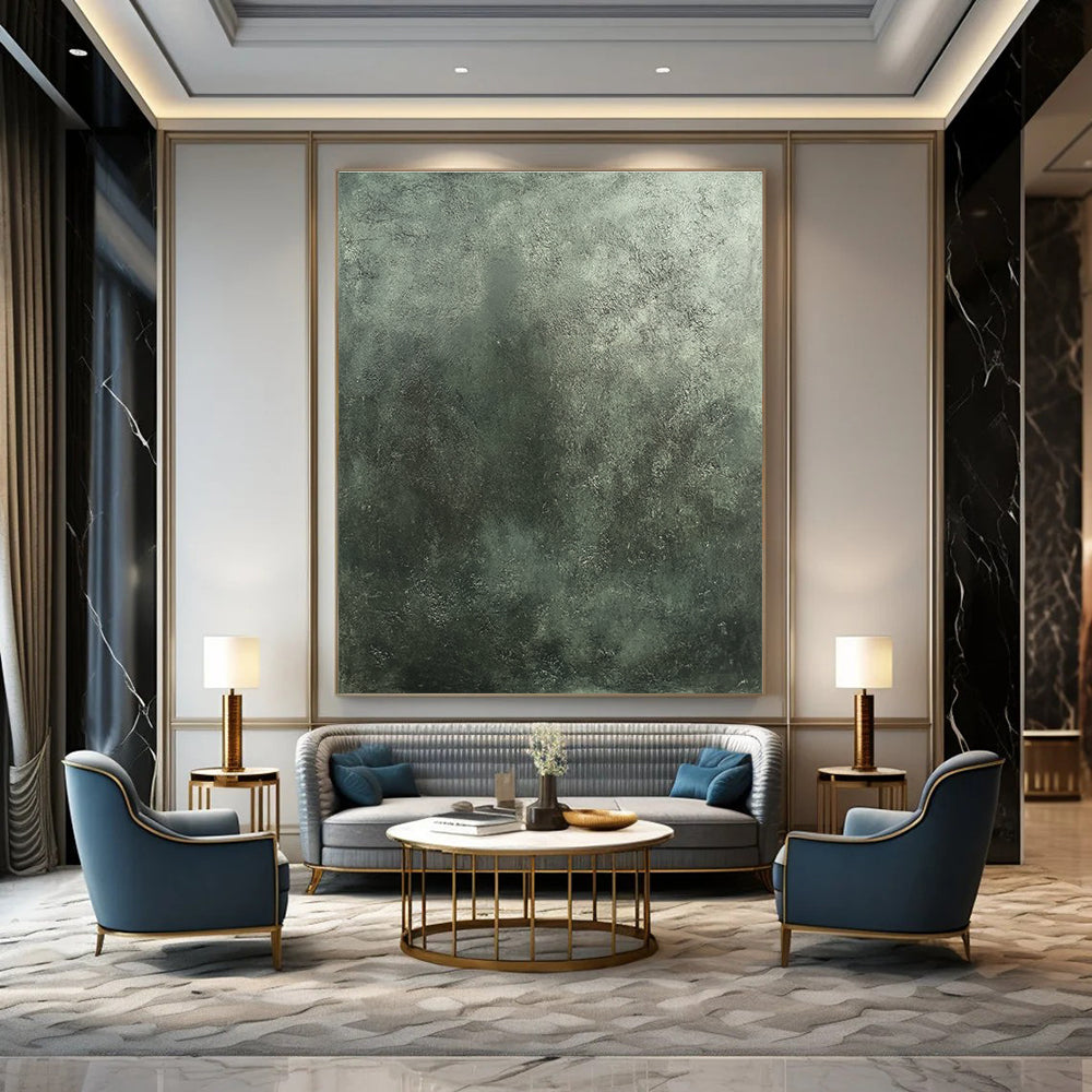 Grayish - Green Textured Background for Industrial - Style Restaurant & Modern Art Gallery STSC1290
