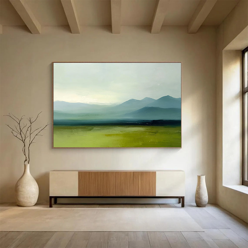 Misty Mountain Landscape Art for Spa Waiting Room & Nature - Inspired Home SC409