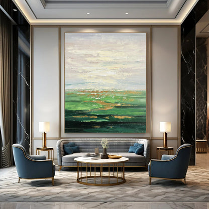 Pastel Landscape Oil Painting for Country Cottage & Wellness Retreat DLZ1348