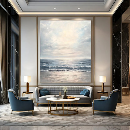 Calm Sea at Dawn for Minimalist Bedroom & Yoga Studio STSC1177
