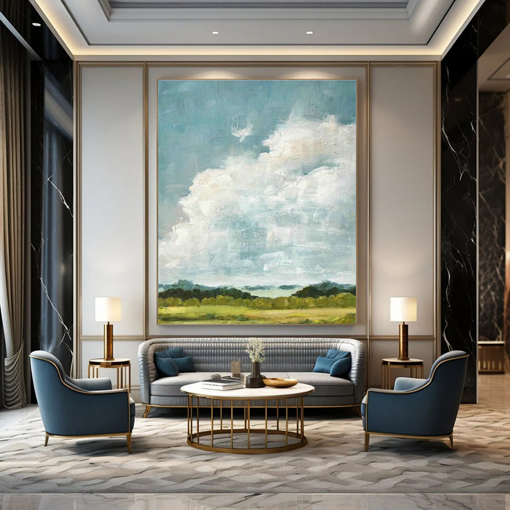Cloud Landscape Oil Art for Country Home Kitchens DLZ0272